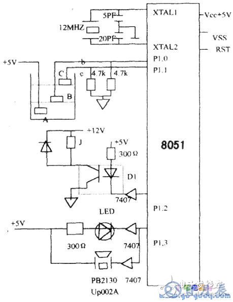 8051單片機(jī)供水系統(tǒng)水位控制的硬件電路設(shè)計